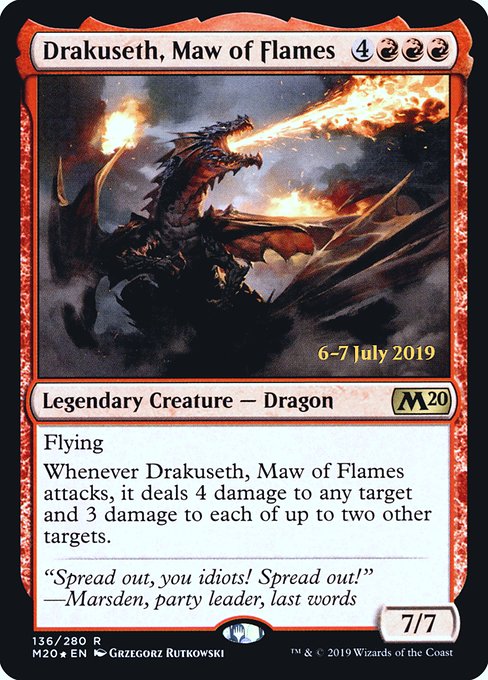 Drakuseth, Maw of Flames from Core Set 2020 Promos