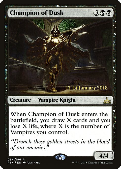 Champion of Dusk from Rivals of Ixalan Promos