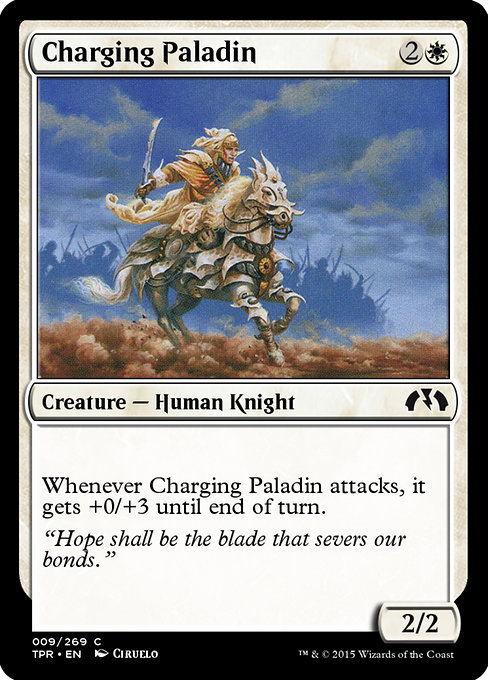 Charging Paladin highlighted card art