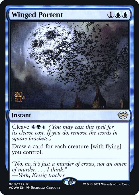 Winged Portent from Innistrad: Crimson Vow Promos