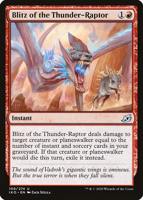 Blitz of the Thunder-Raptor highlighted card art