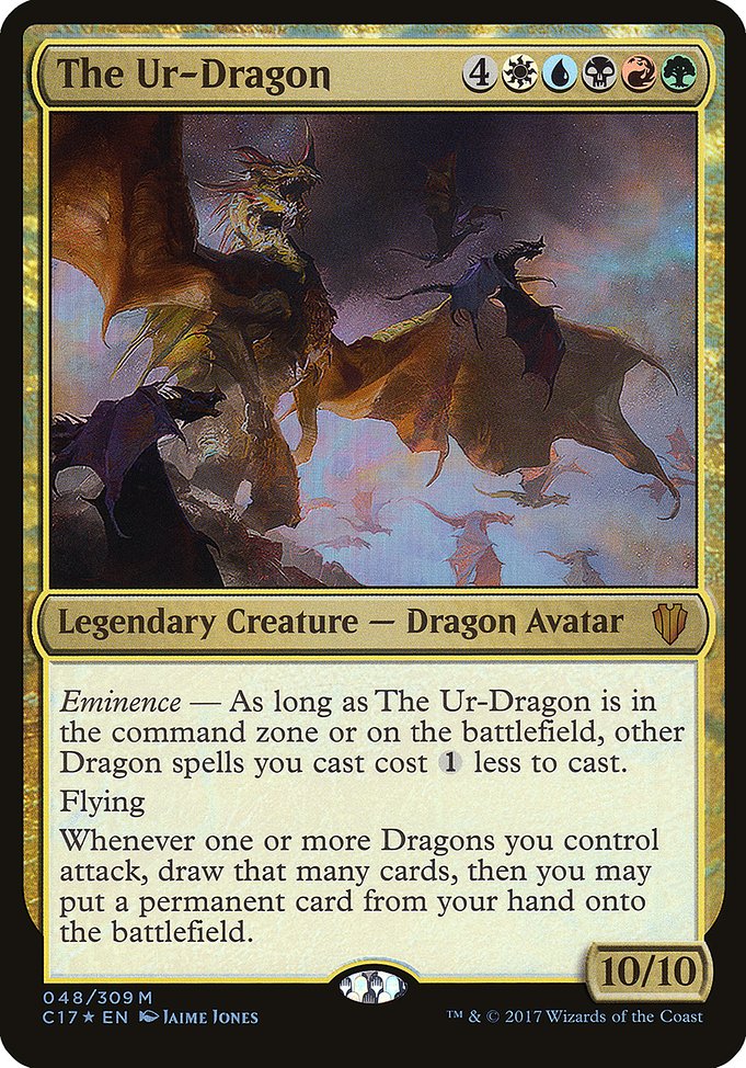 The Ur-Dragon from Commander 2017 Oversized