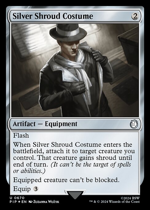 Silver Shroud Costume highlighted card art