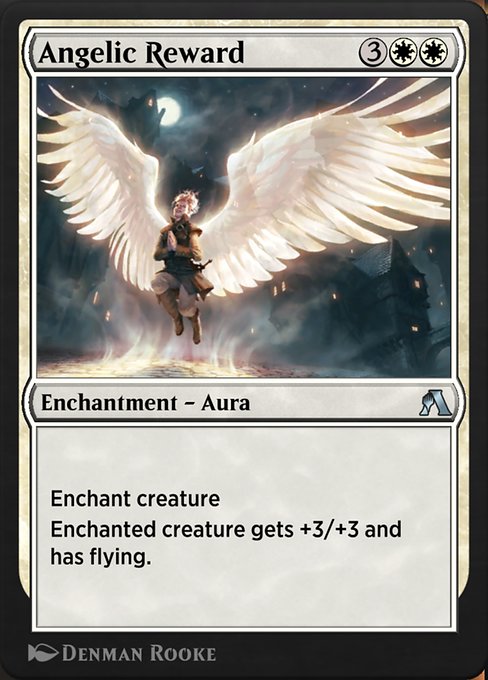 Angelic Reward highlighted card art