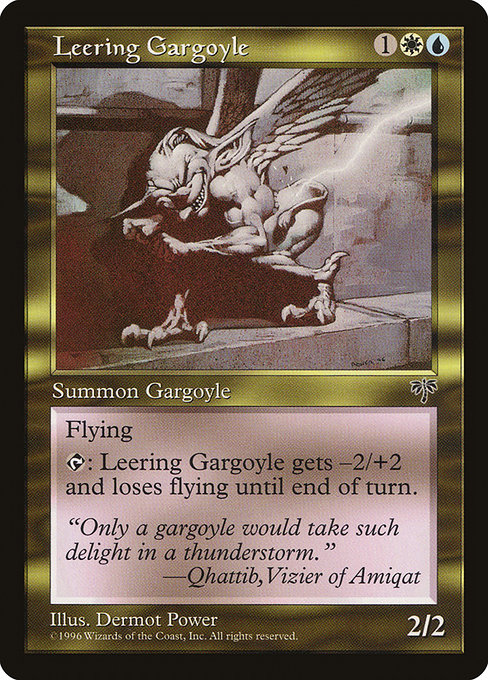 Leering Gargoyle highlighted card art