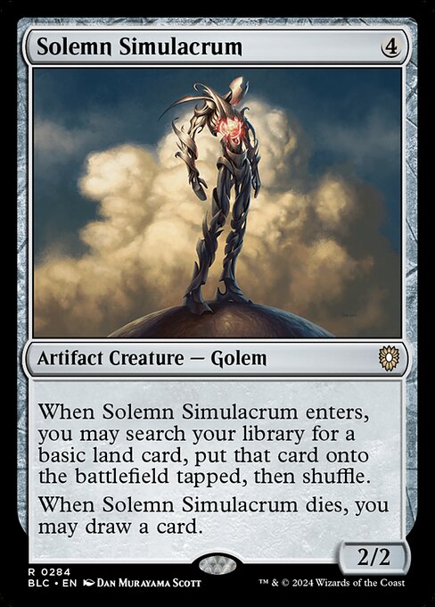 Solemn Simulacrum from Bloomburrow Commander