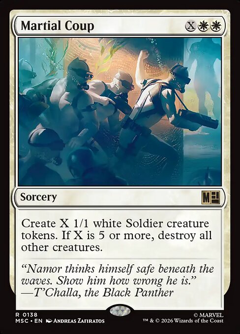 Martial Coup from Marvel Super Heroes Commander