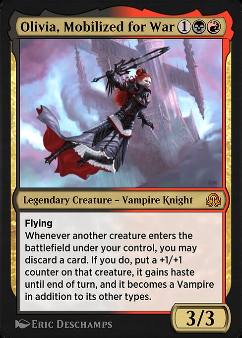 Olivia, Mobilized for War highlighted card art