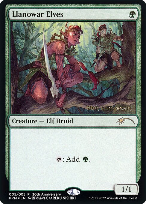 Llanowar Elves from 30th Anniversary History Promos