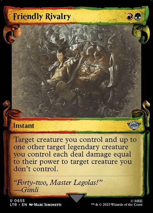 Friendly Rivalry highlighted card art