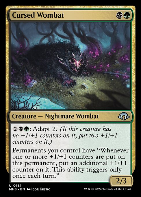 Cursed Wombat highlighted card art