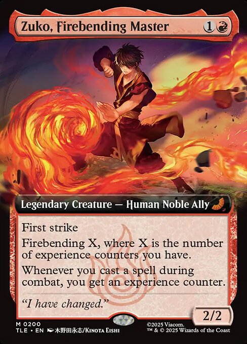 Zuko, Firebending Master from Avatar: The Last Airbender Eternal