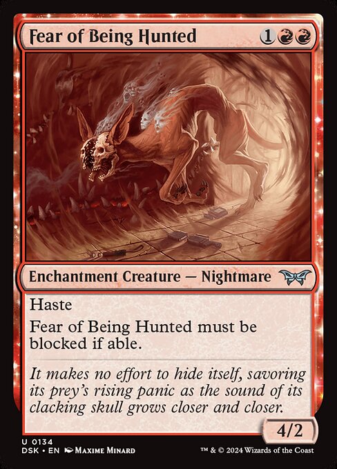 Fear of Being Hunted highlighted card art