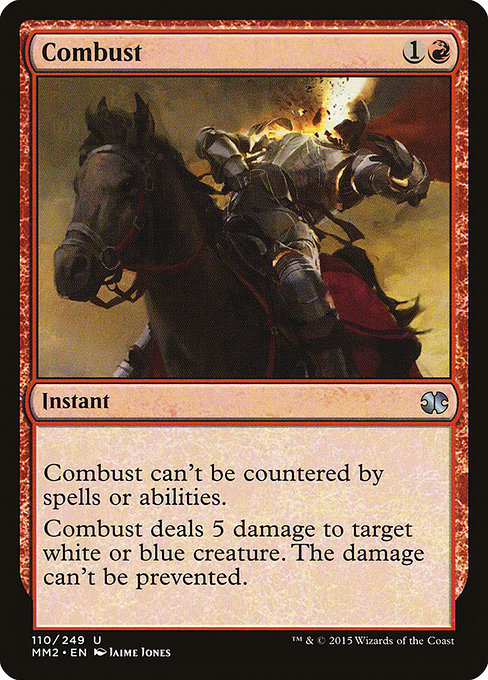 Combust highlighted card art