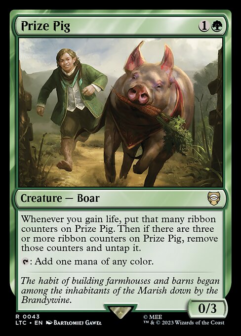 Prize Pig from Tales of Middle-earth Commander