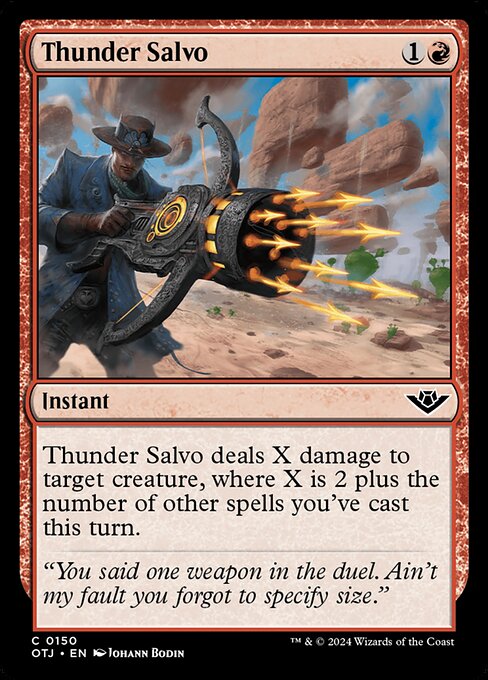 Thunder Salvo highlighted card art