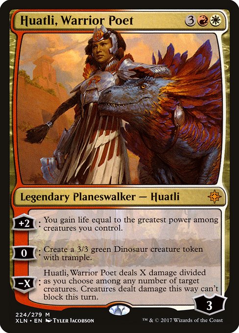 Huatli, Warrior Poet highlighted card art
