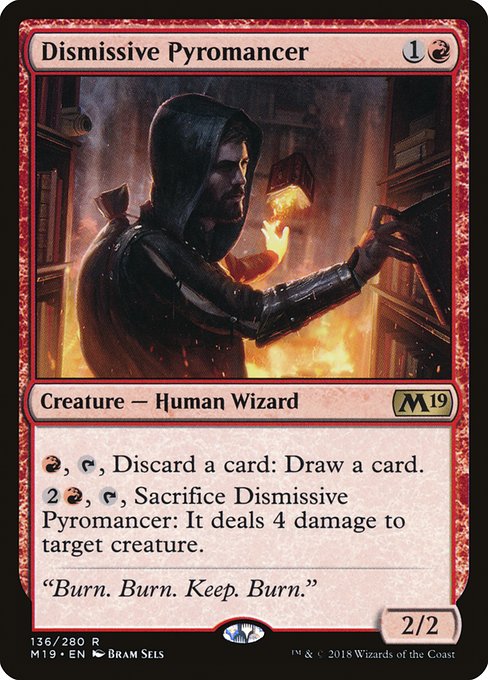 Dismissive Pyromancer from Core Set 2019