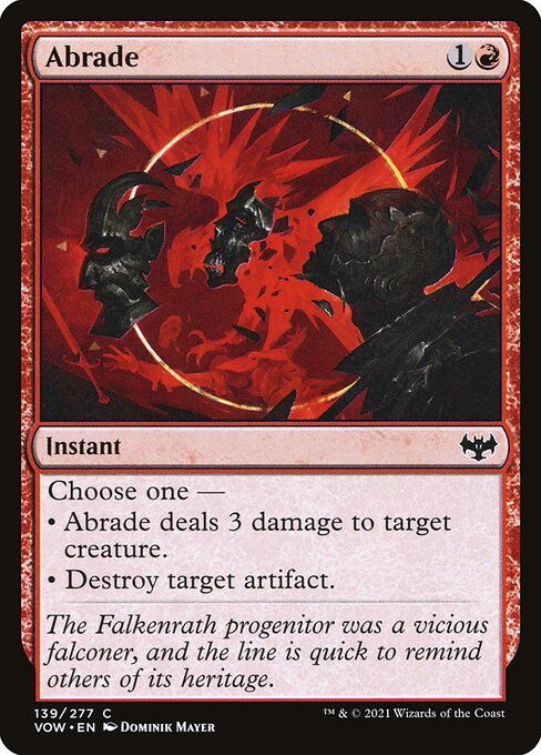 Abrade from Innistrad: Crimson Vow