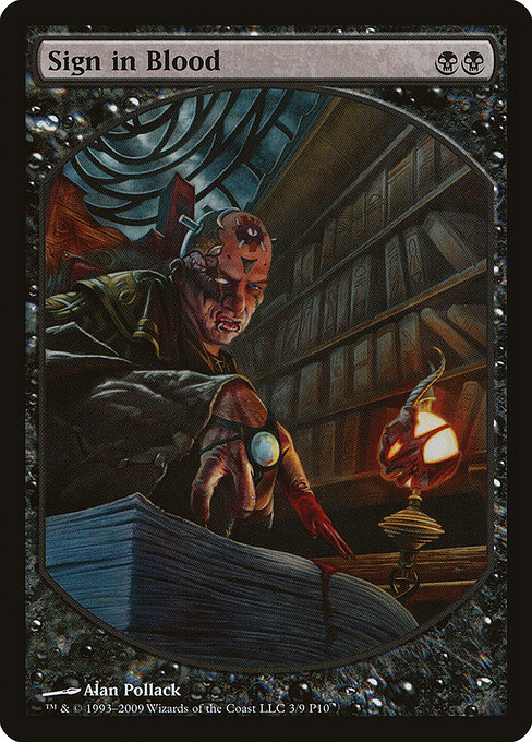 Sign in Blood from Magic Player Rewards 2010