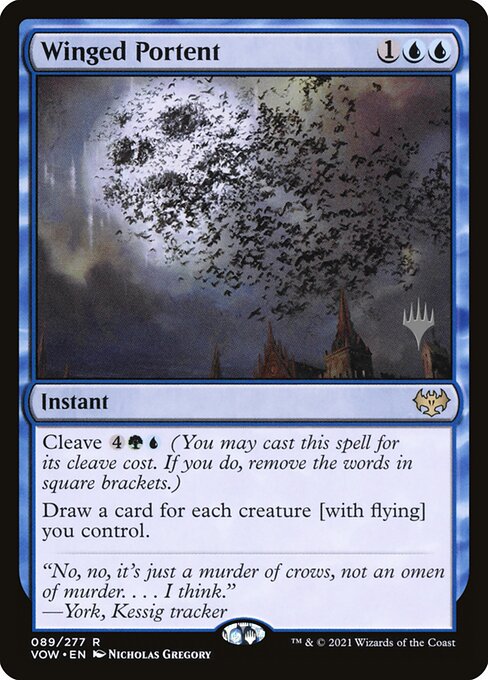 Winged Portent from Innistrad: Crimson Vow Promos