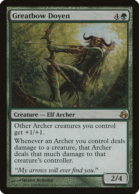 Greatbow Doyen highlighted card art
