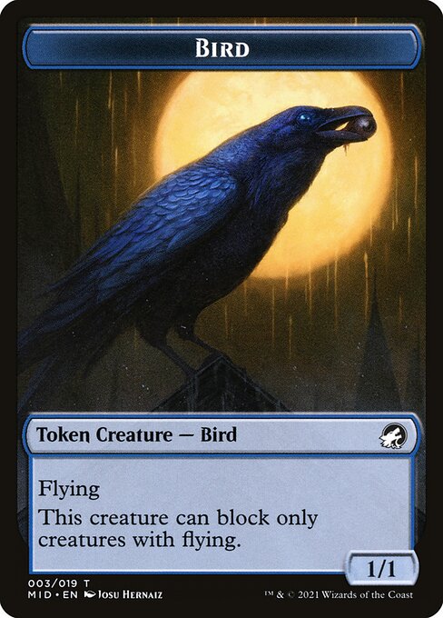 Bird highlighted card art