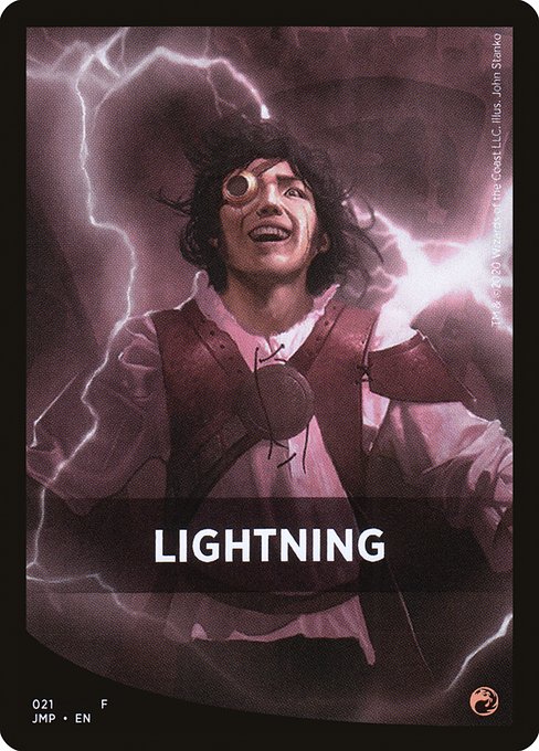 Lightning highlighted card art