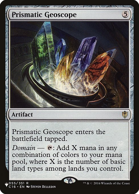Prismatic Geoscope highlighted card art