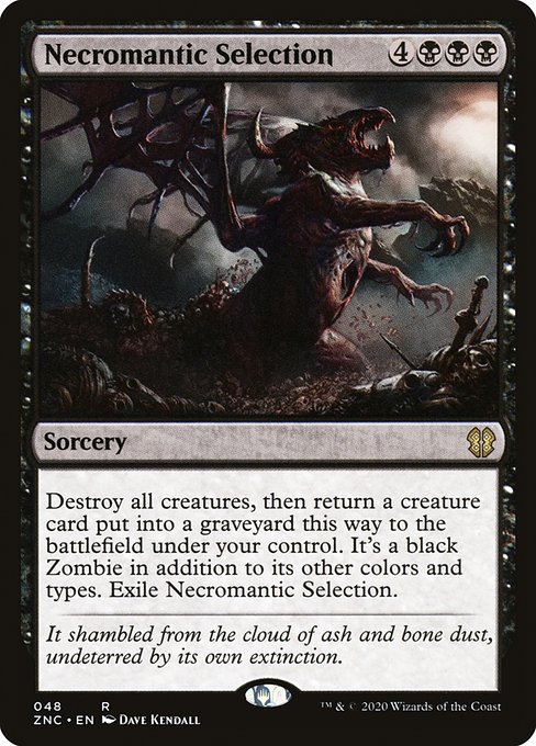 Necromantic Selection from Zendikar Rising Commander