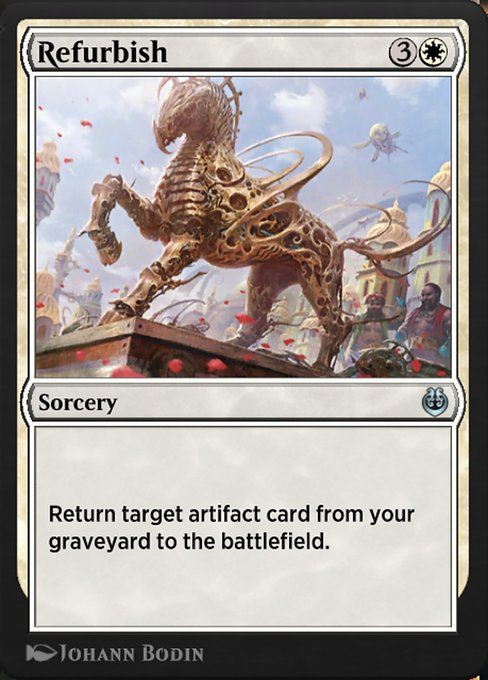 Refurbish highlighted card art