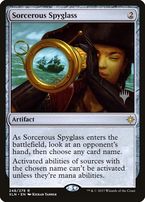 Sorcerous Spyglass from Ixalan Promos