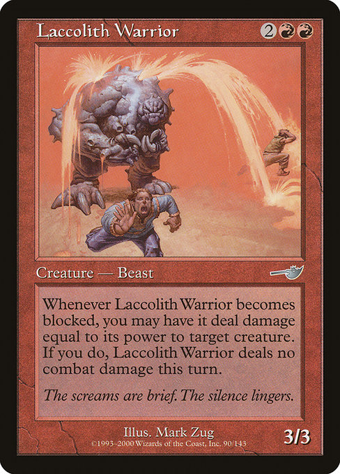 Laccolith Warrior highlighted card art