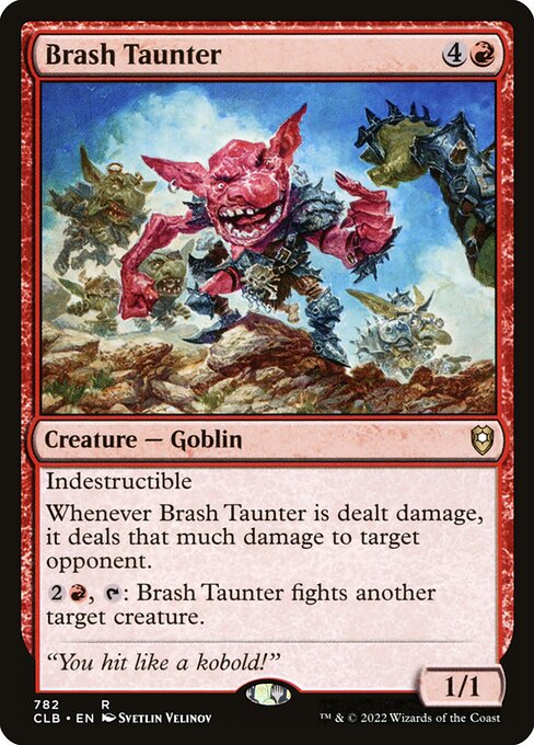 Brash Taunter from Commander Legends: Battle for Baldur's Gate