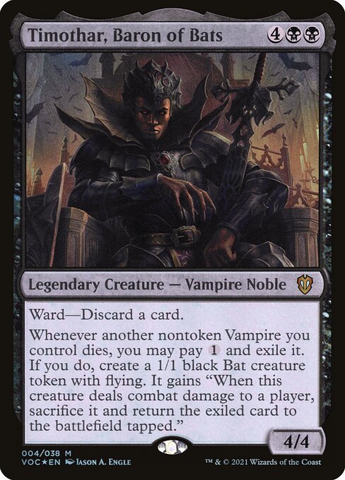 Timothar, Baron of Bats from Crimson Vow Commander