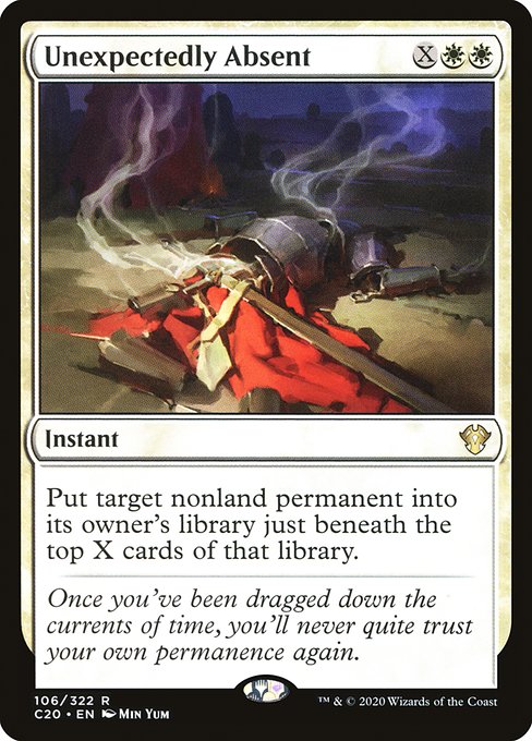 Unexpectedly Absent highlighted card art