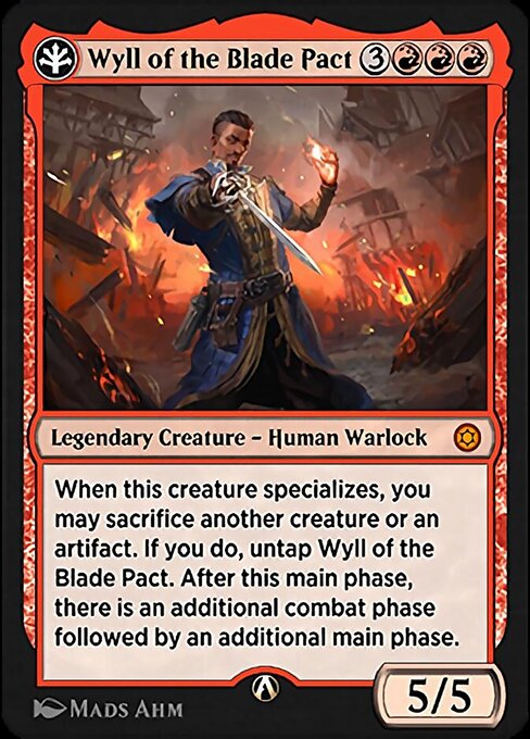 Wyll of the Blade Pact highlighted card art