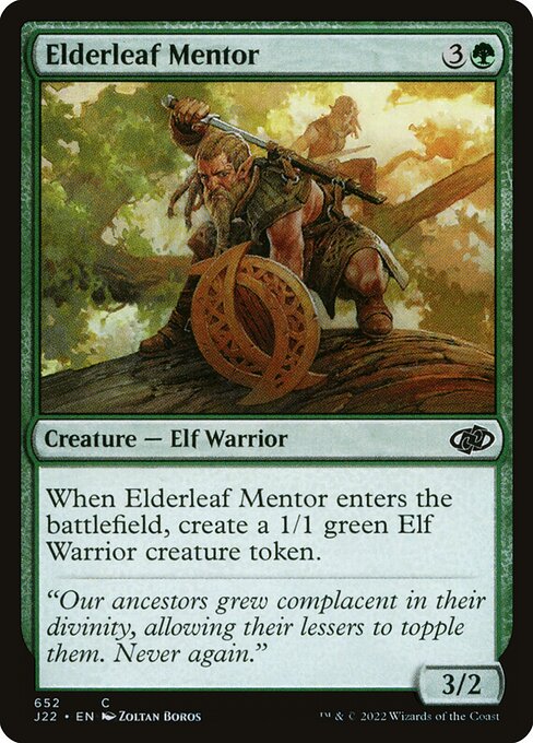 Elderleaf Mentor highlighted card art
