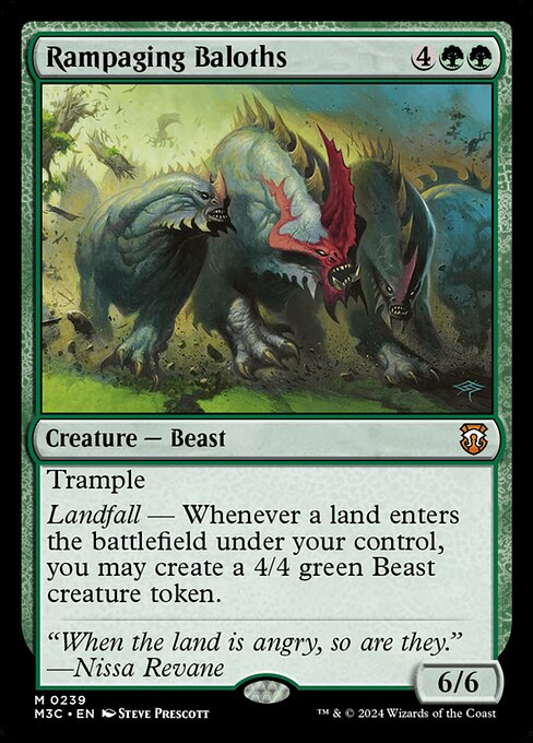 Rampaging Baloths from Modern Horizons 3 Commander
