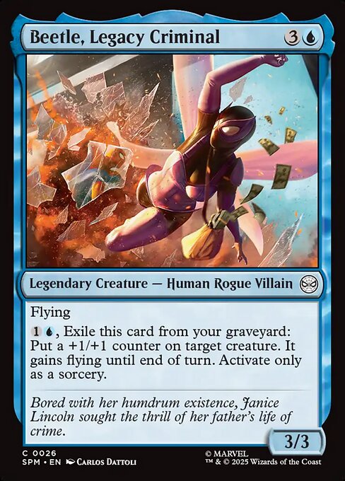 Beetle, Legacy Criminal highlighted card art