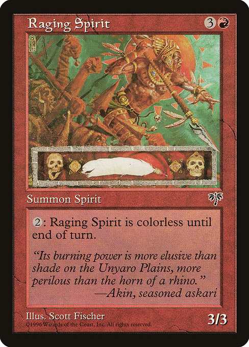 Raging Spirit highlighted card art