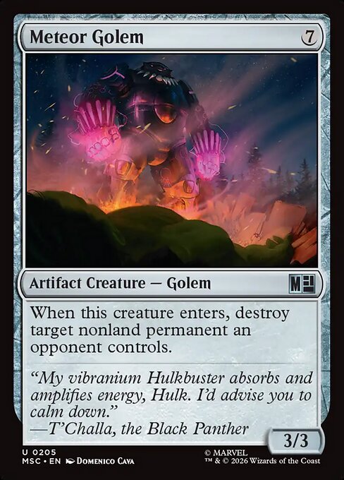 Meteor Golem from Marvel Super Heroes Commander