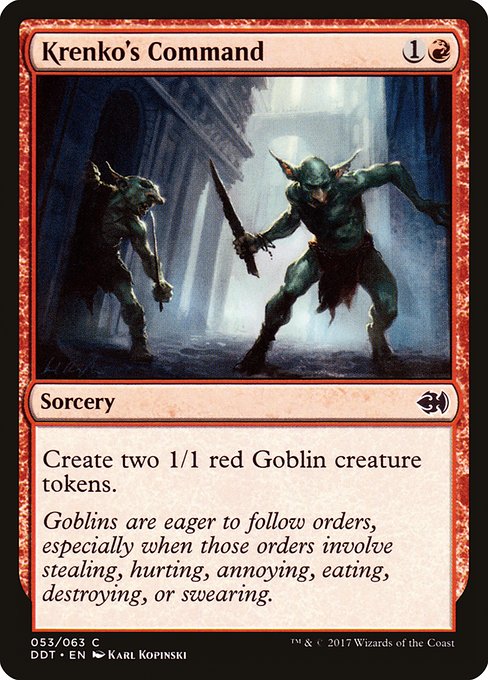 Krenko's Command from Duel Decks: Merfolk vs. Goblins