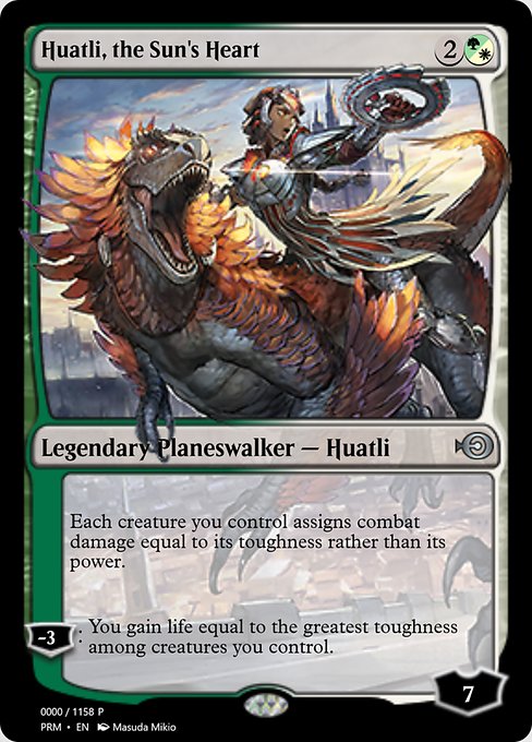 Huatli, the Sun's Heart from Magic Online Promos