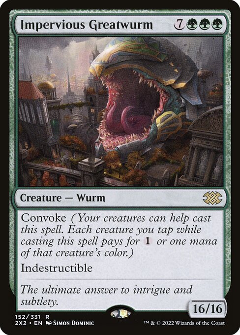 Impervious Greatwurm from Double Masters 2022