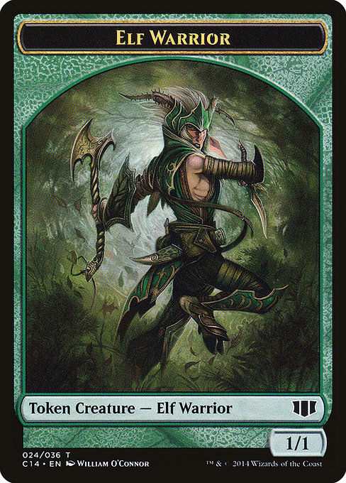 Elf Warrior from Commander 2014 Tokens