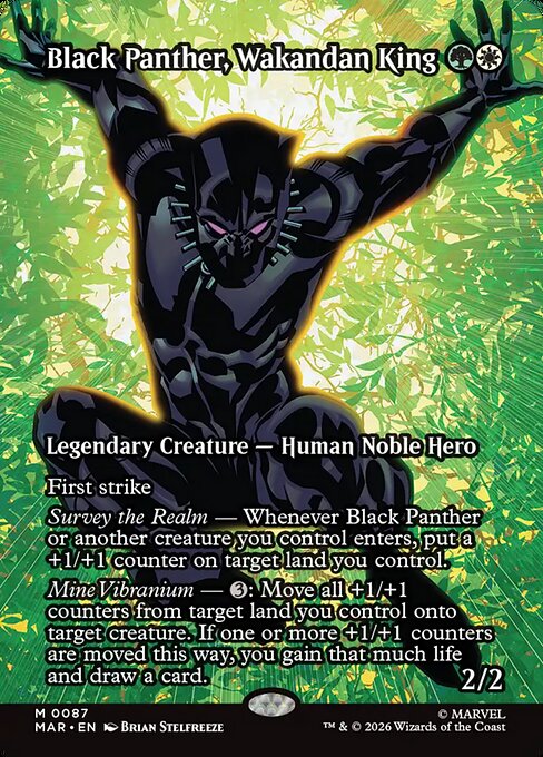 Black Panther, Wakandan King from Marvel Universe