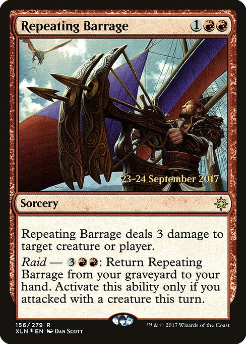Repeating Barrage highlighted card art