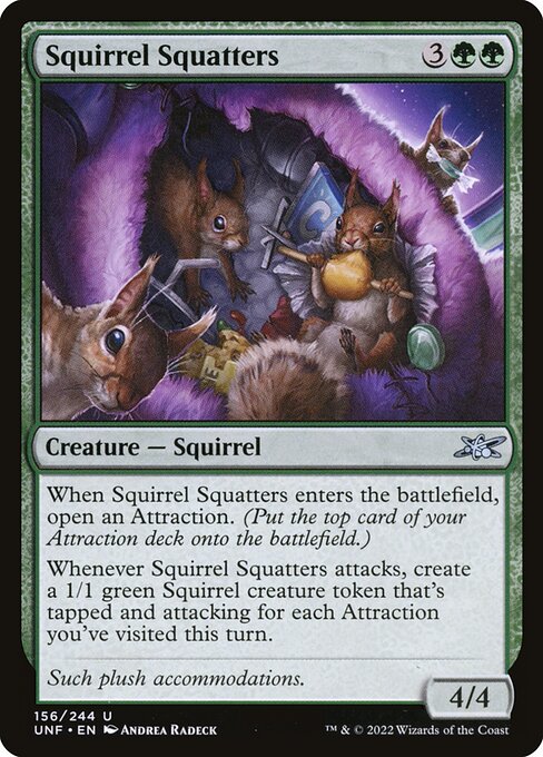 Squirrel Squatters highlighted card art