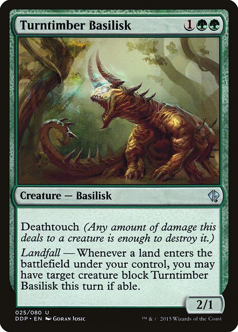 Turntimber Basilisk from Duel Decks: Zendikar vs. Eldrazi